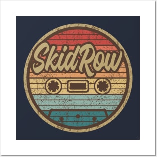 Skid Row Retro Cassette Posters and Art